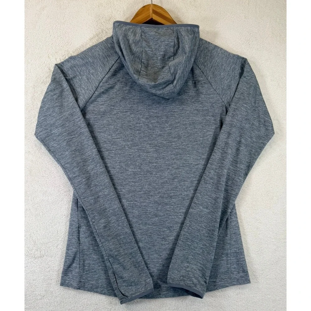 Nike Running Dri-FIT Hoodie Grey Heather Cow Neck 685818-065 Womens Small - Picture 2 of 16